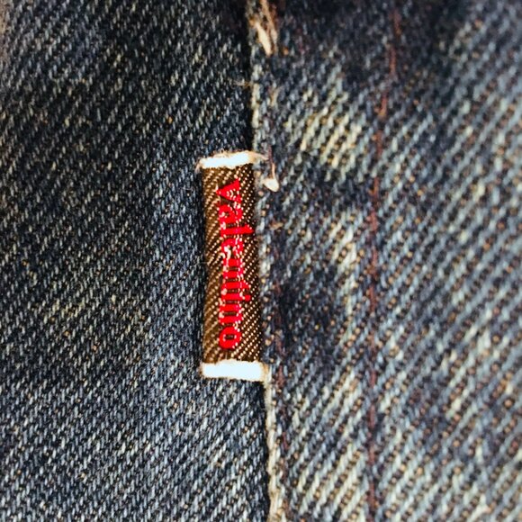 Valentino Italy Designer Jeans Logos Cotton Lined Blue Women’s Size EUC 36 US 8 - Picture 12 of 14